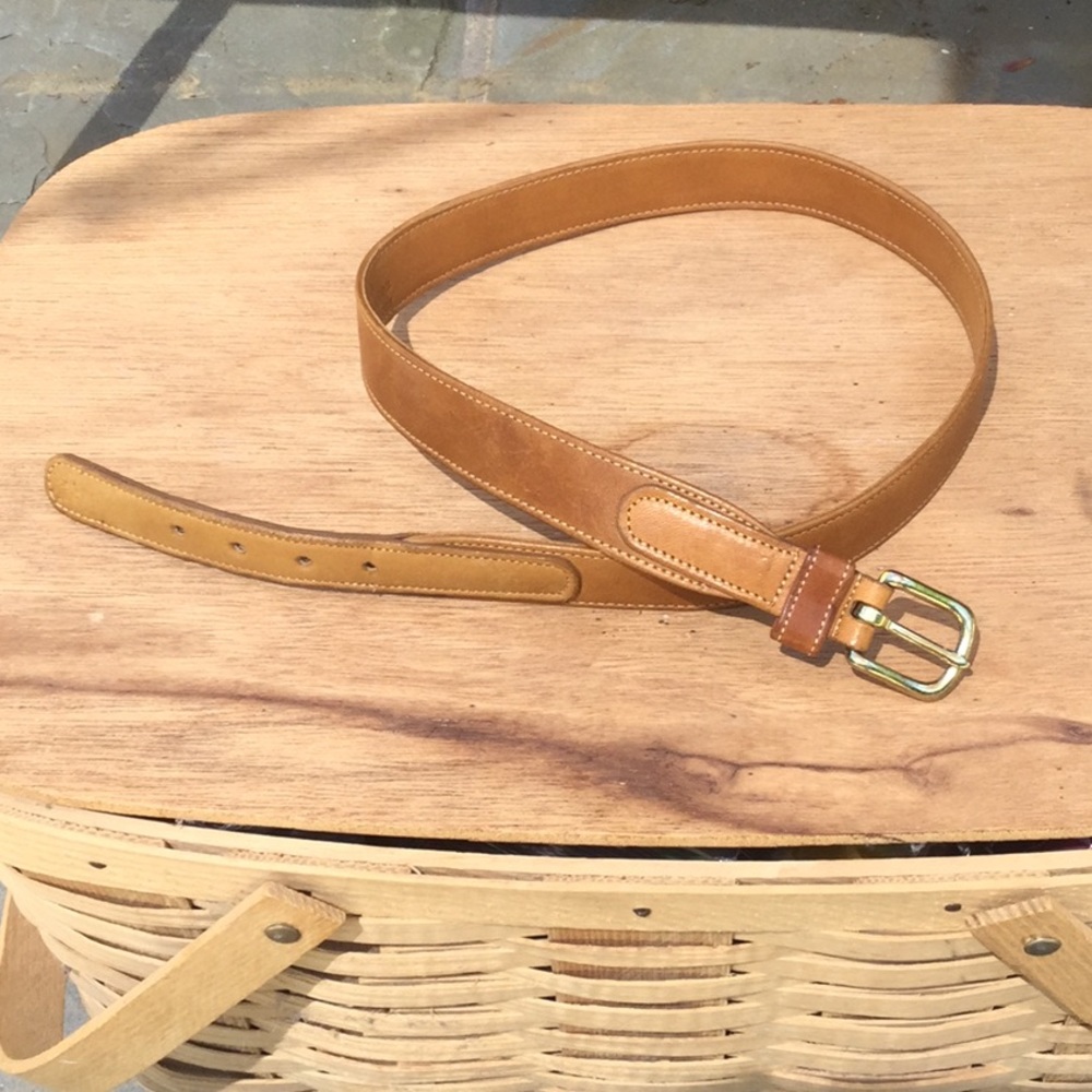 Norm Thompson thin leather belt